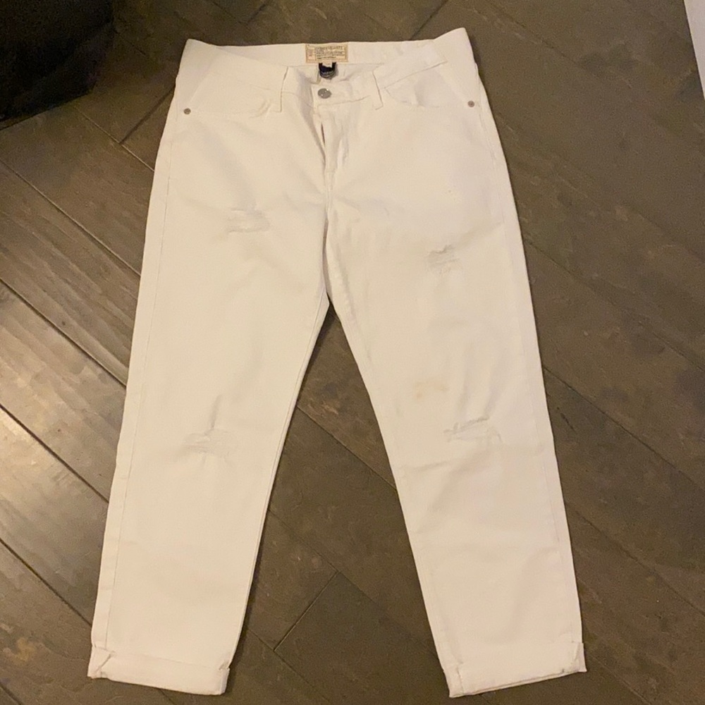 Current/Elliot HATCH white maternity jeans